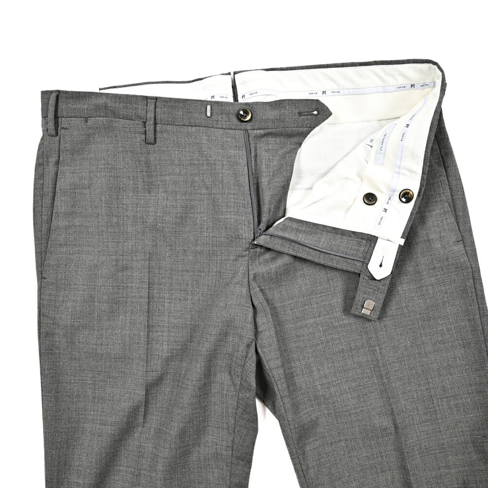SALE|PT TORINO Travel "SKINNY FIT" 高機能ストレッチウール ノータックスキニースラックス (TECHNO WASHABLE WOOL)|423719 - 50|GUARDAROBA MILANO OFFICIAL STORE