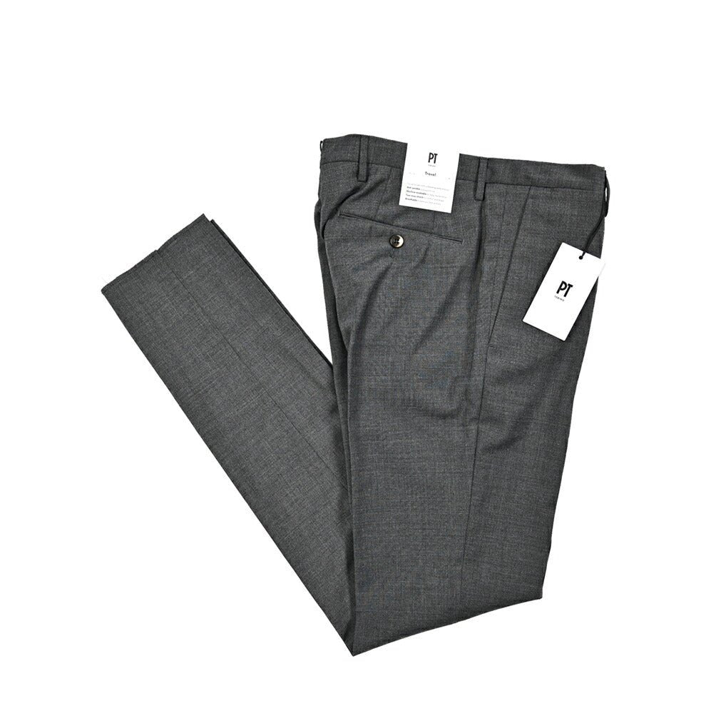 SALE|PT TORINO Travel "SKINNY FIT" 高機能ストレッチウール ノータックスキニースラックス (TECHNO WASHBLE WOOL)|423488|GUARDAROBA MILANO OFFICIAL STORE