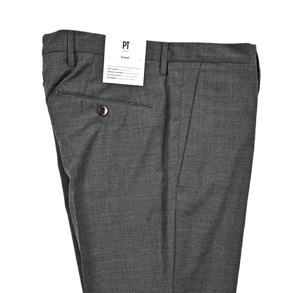 SALE|PT TORINO Travel "SKINNY FIT" 高機能ストレッチウール ノータックスキニースラックス (TECHNO WASHBLE WOOL)|423488|GUARDAROBA MILANO OFFICIAL STORE