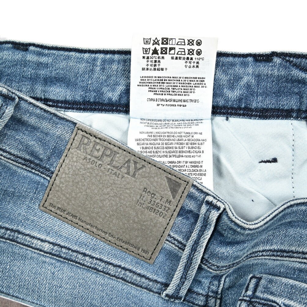 SALE|REPLAY ANBASS ストレッチデニム スリムフィットジーンズ / M914|429242-W31-L34|GUARDAROBA MILANO OFFICIAL STORE