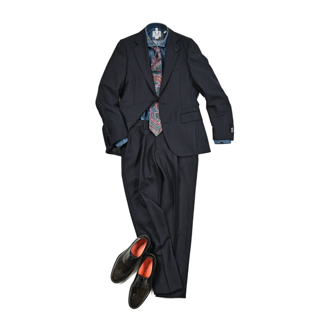 SALE|SANTONI アンティークドレザーブローグレースアップダービーシューズ MGDT17099|GUARDAROBA MILANO OFFICIAL STORE