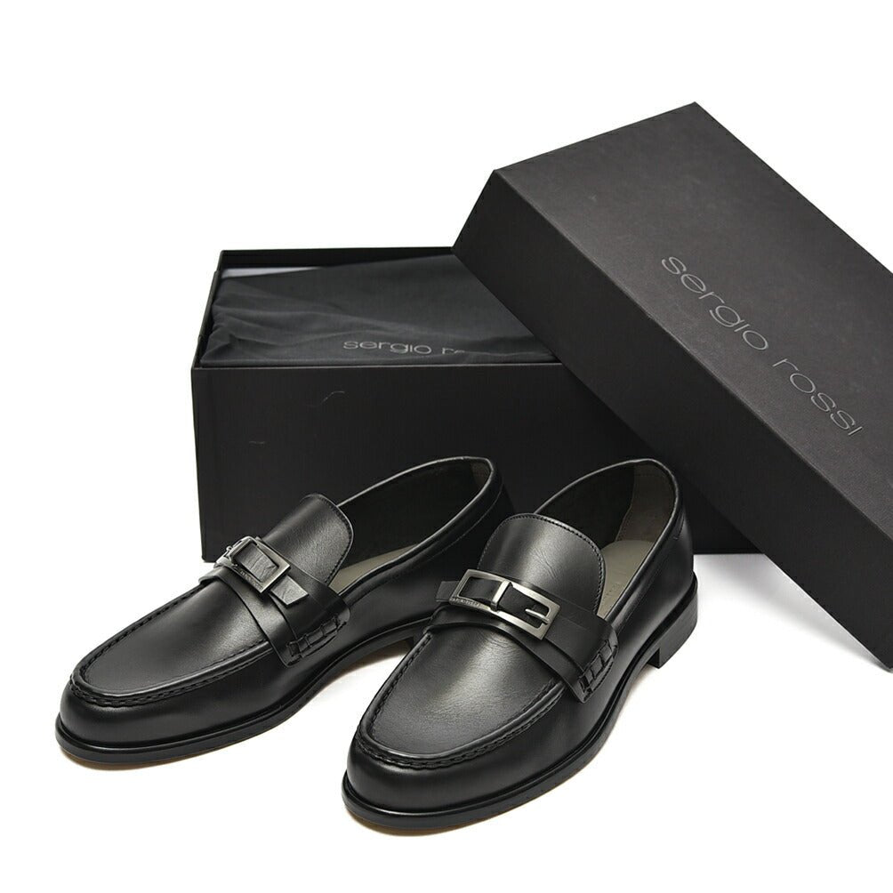 SALE|Sergio Rossi GRUPPO レザー バックルローファー|408434 - 7|GUARDAROBA MILANO OFFICIAL STORE