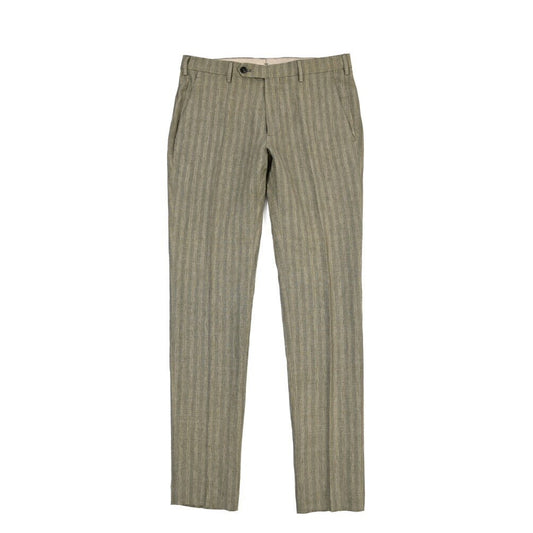 SUMMER SALE|26SS BERWICH “MORELLO” リネン混 ノータックスリムパンツ カーキグリーン(army) 44 | GUARDAROBA MILANO OFFICIAL STORE