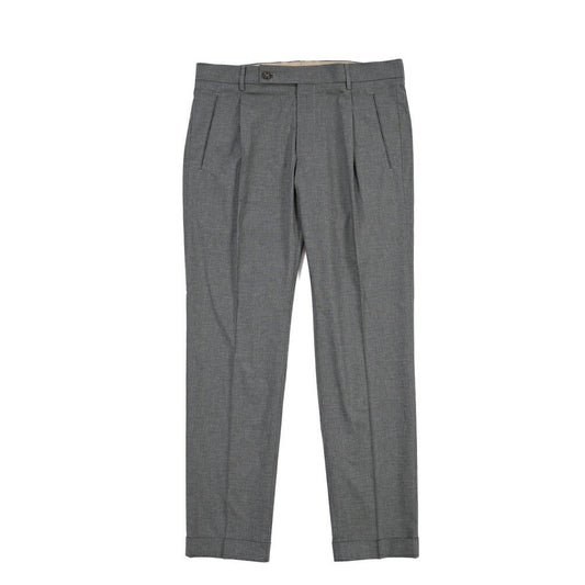 SUMMER SALE|26SS BERWICH “RETRO THECA 1P” ストレッチコットン ワンタックパンツ グレー 44 | GUARDAROBA MILANO OFFICIAL STORE