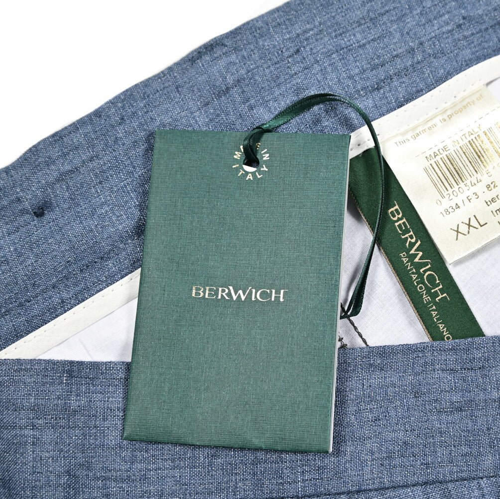 SUMMER SALE|BERWICH "BER_MUDA" リネン100% ワンタックバミューダショーツ|424241 - XL|GUARDAROBA MILANO OFFICIAL STORE