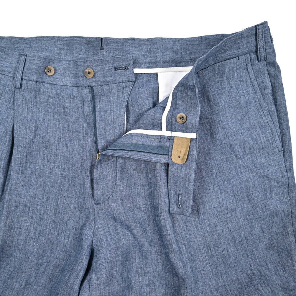 SUMMER SALE|BERWICH "BER_MUDA" リネン100% ワンタックバミューダショーツ|424241 - XL|GUARDAROBA MILANO OFFICIAL STORE