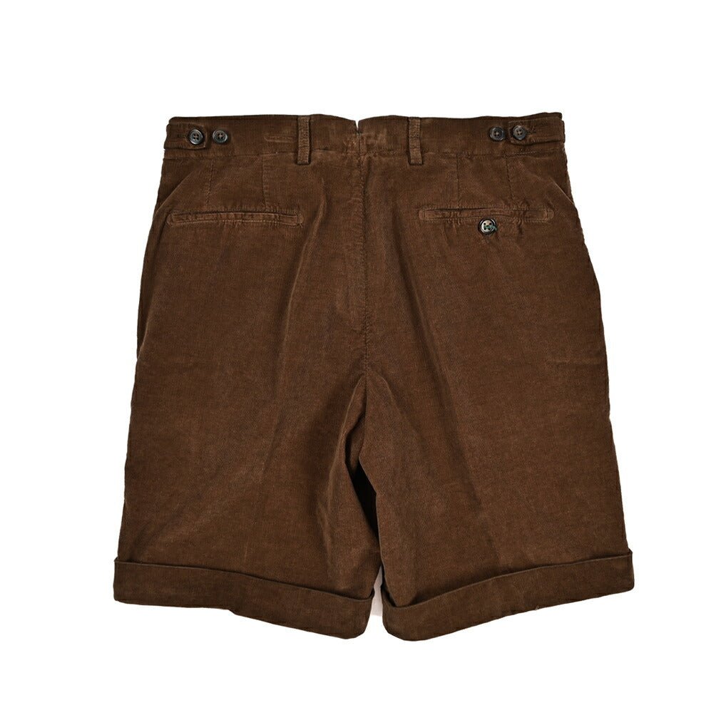 SUMMER SALE|BERWICH "BER_MUDA 1P" コットンコーデュロイ ワンタックバミューダショーツ|424216 - S|GUARDAROBA MILANO OFFICIAL STORE
