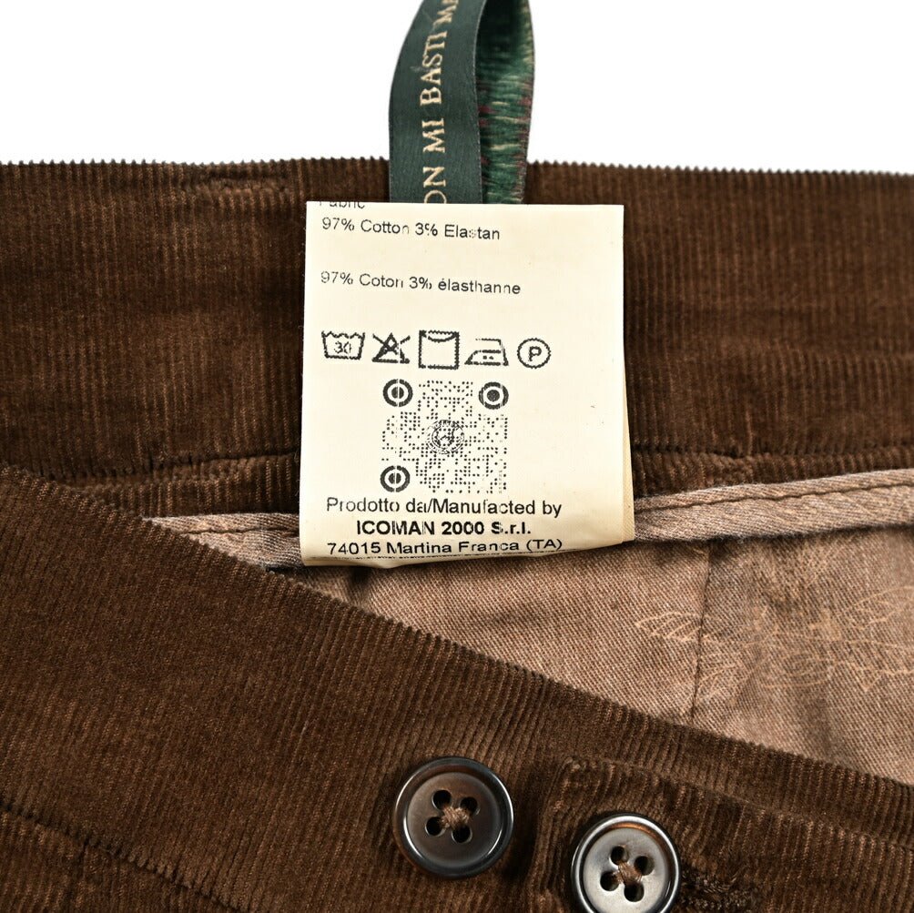 SUMMER SALE|BERWICH "BER_MUDA 1P" コットンコーデュロイ ワンタックバミューダショーツ|424216 - S|GUARDAROBA MILANO OFFICIAL STORE