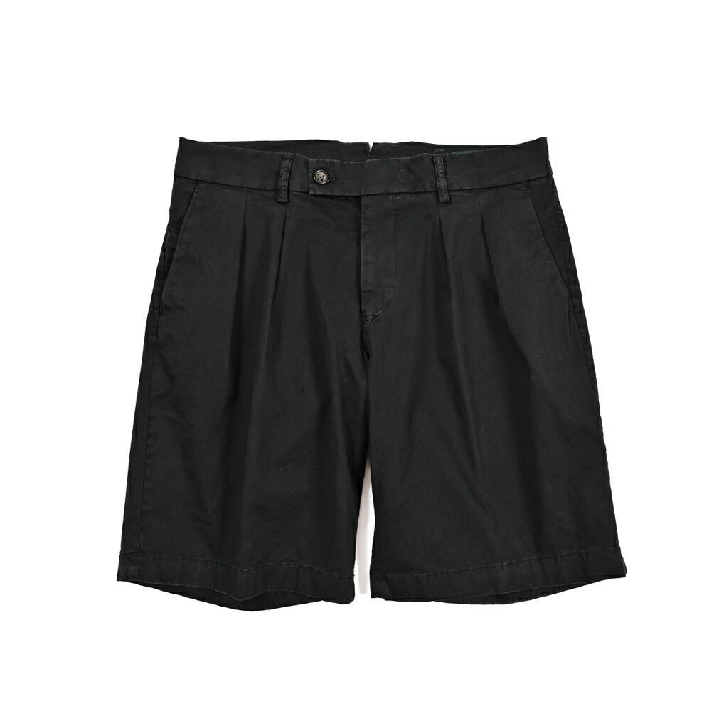 SUMMER SALE|BERWICH "BER_MUDA 2P" ストレッチコットン ツータックバミューダショーツ (製品染め)|424246|GUARDAROBA MILANO OFFICIAL STORE