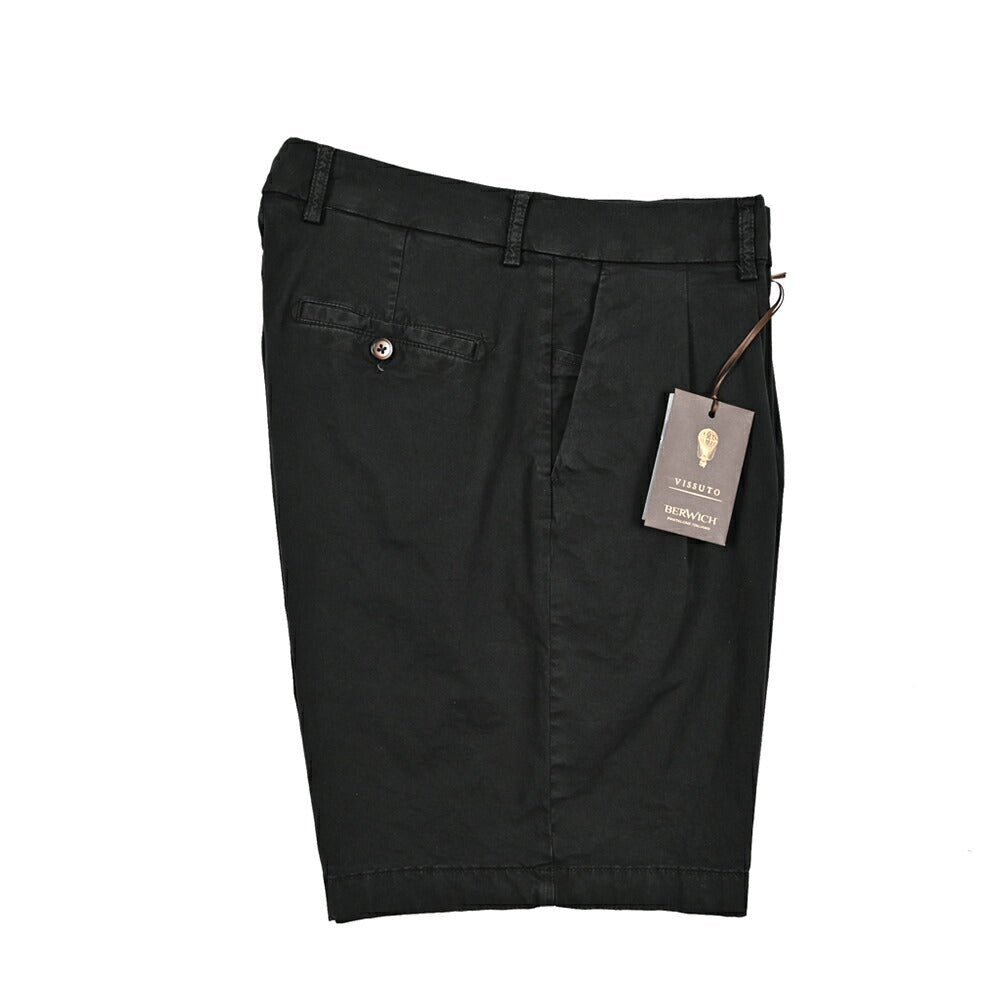 SUMMER SALE|BERWICH "BER_MUDA 2P" ストレッチコットン ツータックバミューダショーツ (製品染め)|424246|GUARDAROBA MILANO OFFICIAL STORE