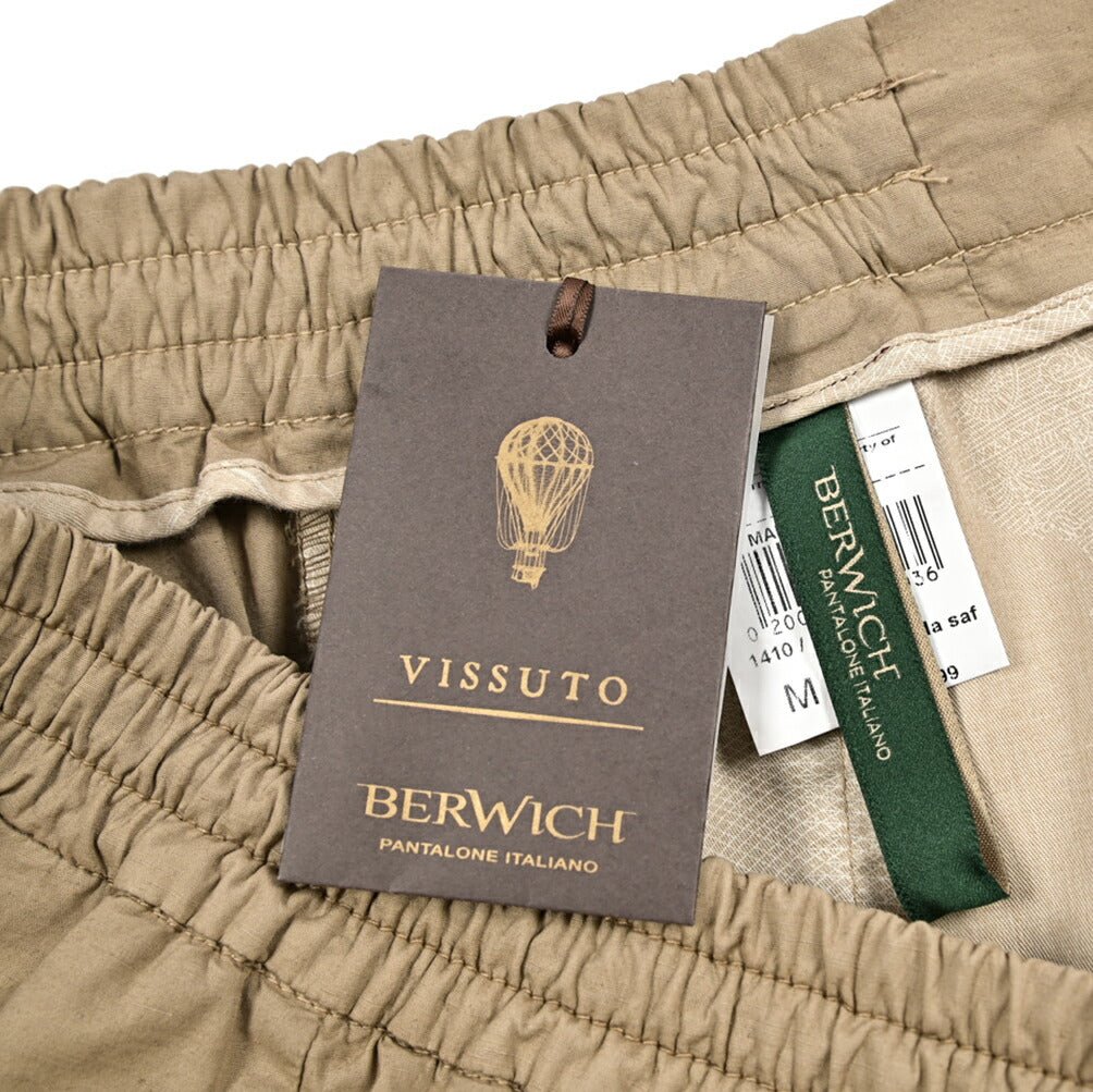 SUMMER SALE|BERWICH "BER_MUDA" ストレッチコットン リネン混カーゴショーツ|424239 - M|GUARDAROBA MILANO OFFICIAL STORE