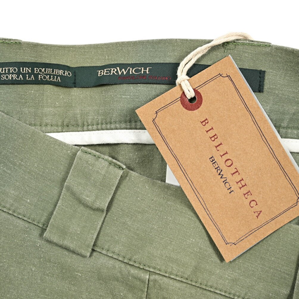 SUMMER SALE|BERWICH "BER_MUDA" ストレッチコットン リネン混バミューダショーツ|424252 - 54|GUARDAROBA MILANO OFFICIAL STORE