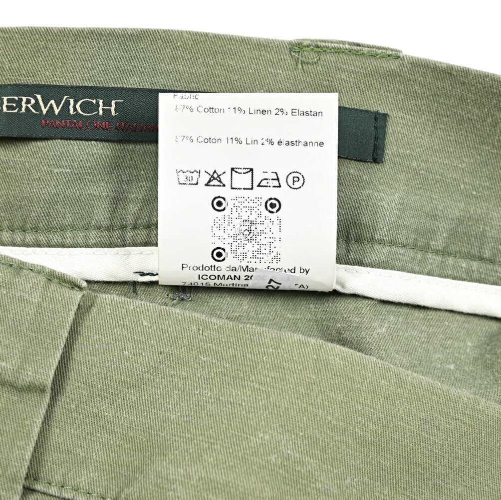 SUMMER SALE|BERWICH "BER_MUDA" ストレッチコットン リネン混バミューダショーツ|424252 - 54|GUARDAROBA MILANO OFFICIAL STORE