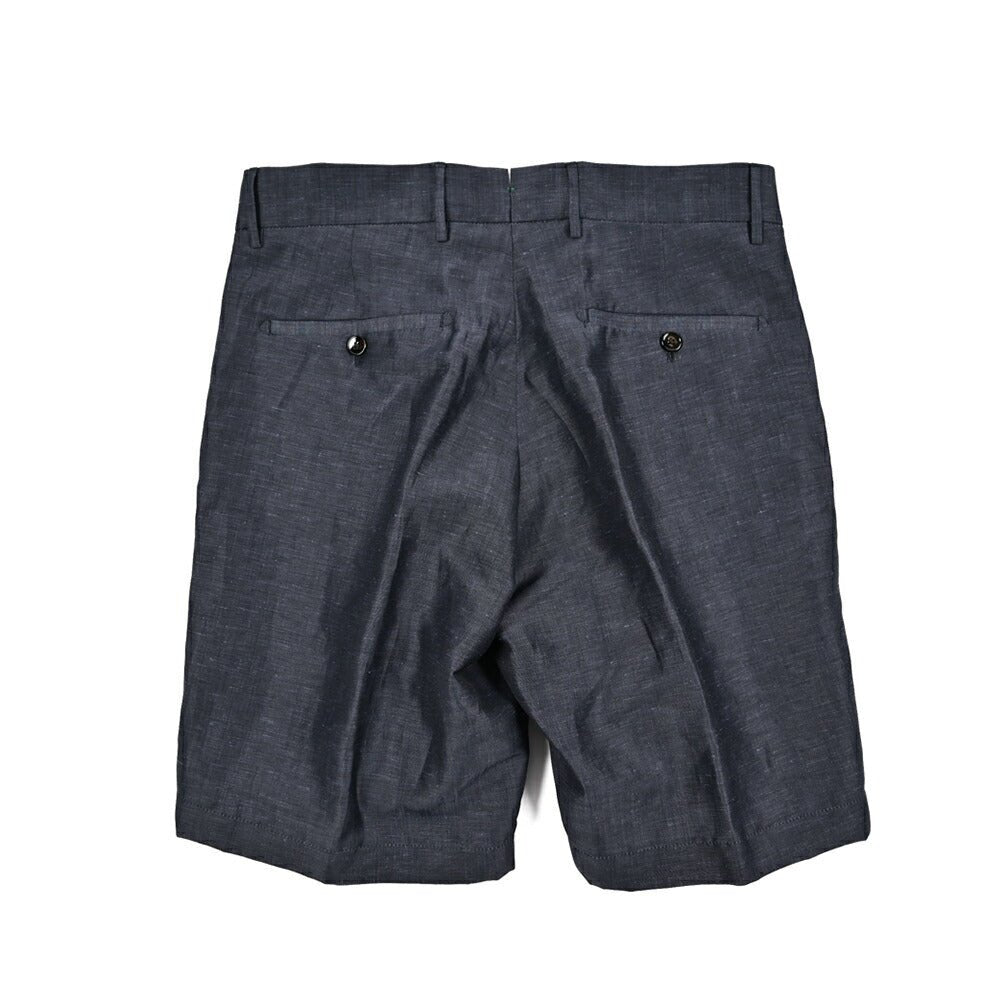 SUMMER SALE|BERWICH "BER_MUDA2P" ウールリネン ツータックバミューダショーツ|424179 - 46|GUARDAROBA MILANO OFFICIAL STORE