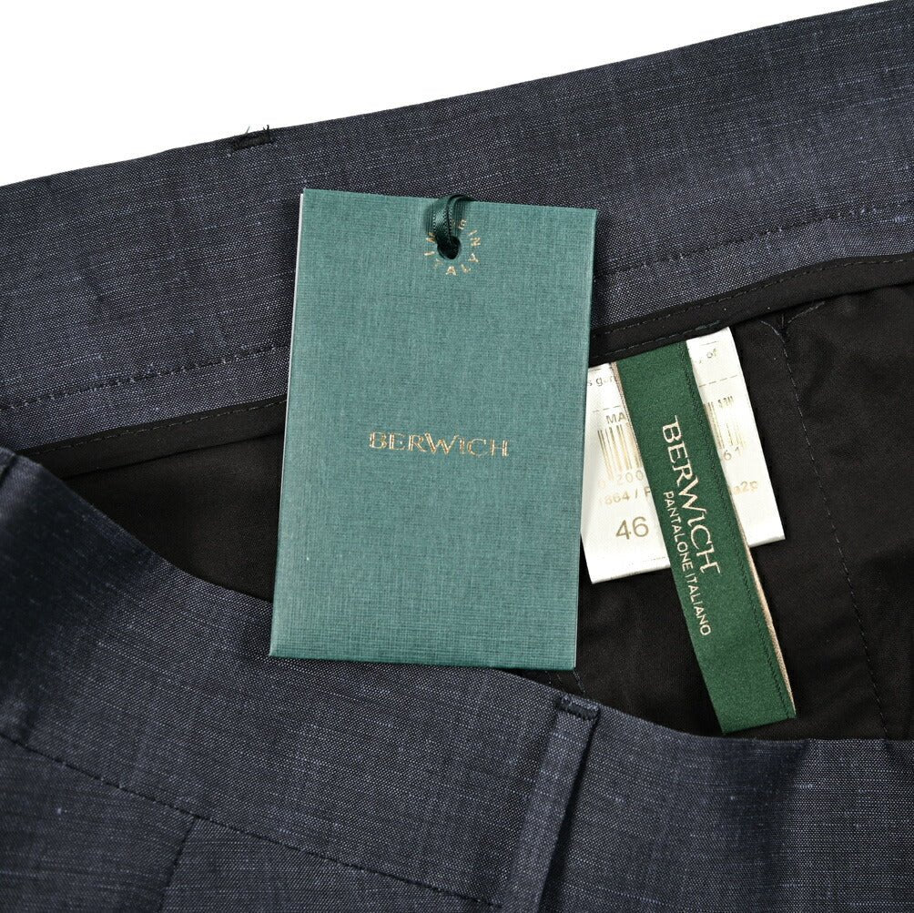 SUMMER SALE|BERWICH "BER_MUDA2P" ウールリネン ツータックバミューダショーツ|424179 - 46|GUARDAROBA MILANO OFFICIAL STORE
