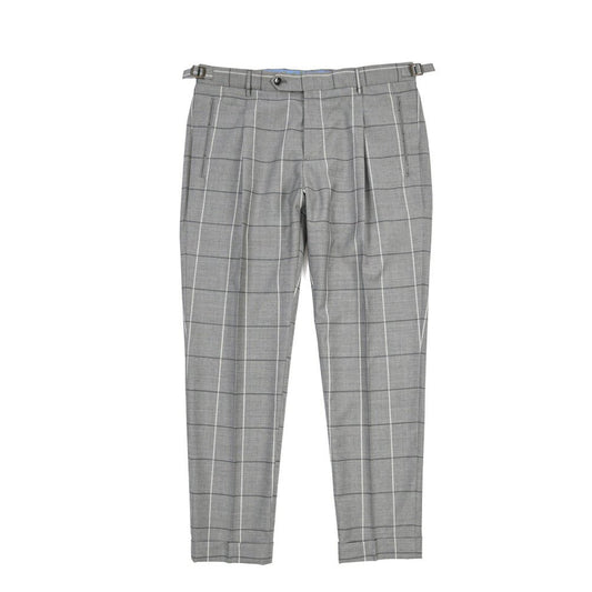 SUMMER SALE|BERWICH “RETRO 1P” ヴァージンウール100% ワンタックスラックス グレー(matt grey) 52 | GUARDAROBA MILANO OFFICIAL STORE