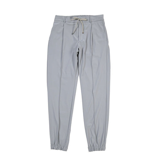 SUMMER SALE|BERWICH “SPIAGGIA 1P TECH” ストレッチナイロン ワンタックイージーパンツ グレー(grey) 50 | GUARDAROBA MILANO OFFICIAL STORE