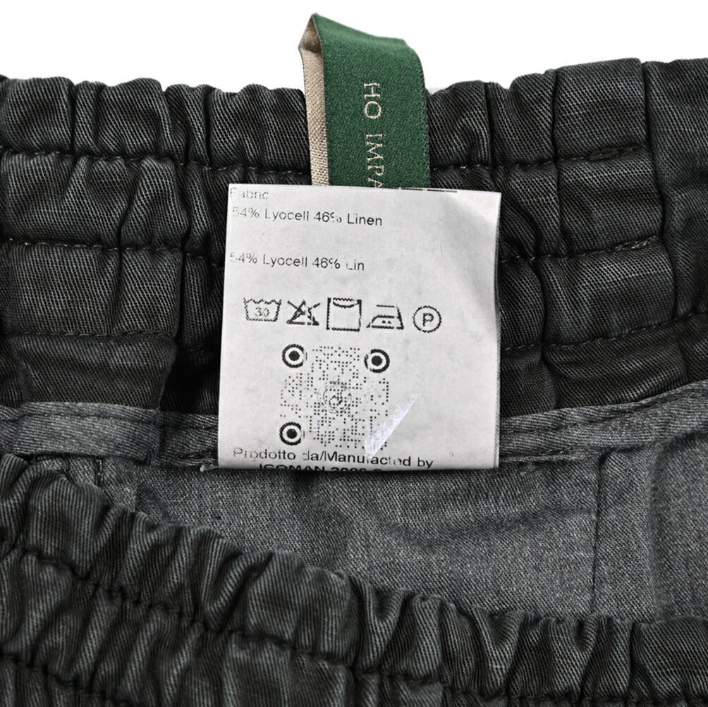SUMMER SALE|BERWICH "SPIAGGIA SHORT" リヨセルリネン ノータックイージーショーツ (製品染め)|424113 - XS|GUARDAROBA MILANO OFFICIAL STORE