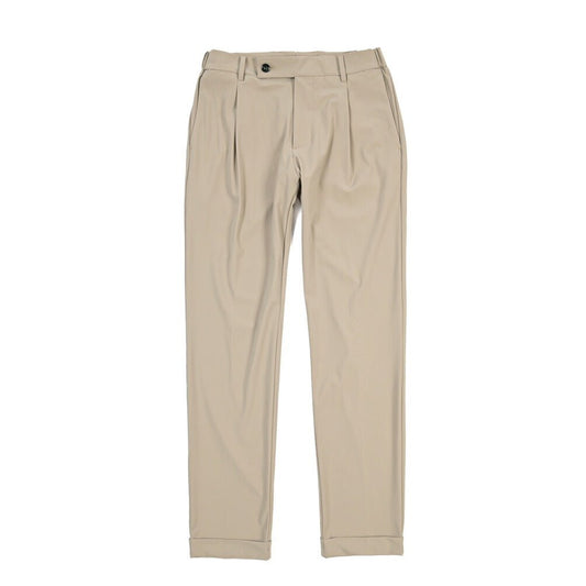 SUMMER SALE|BERWICH “XRETRO 1P” 高機能ストレッチナイロン ワンタックイージースラックス ベージュ(beige) 44 | GUARDAROBA MILANO OFFICIAL STORE