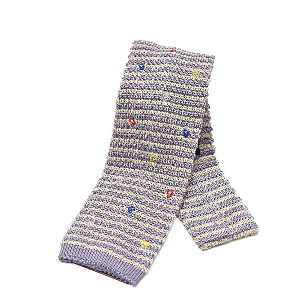 SUMMER SALE|ETRO シルク100% ボーダーネクタイ(ニットタイ)|GUARDAROBA MILANO OFFICIAL STORE