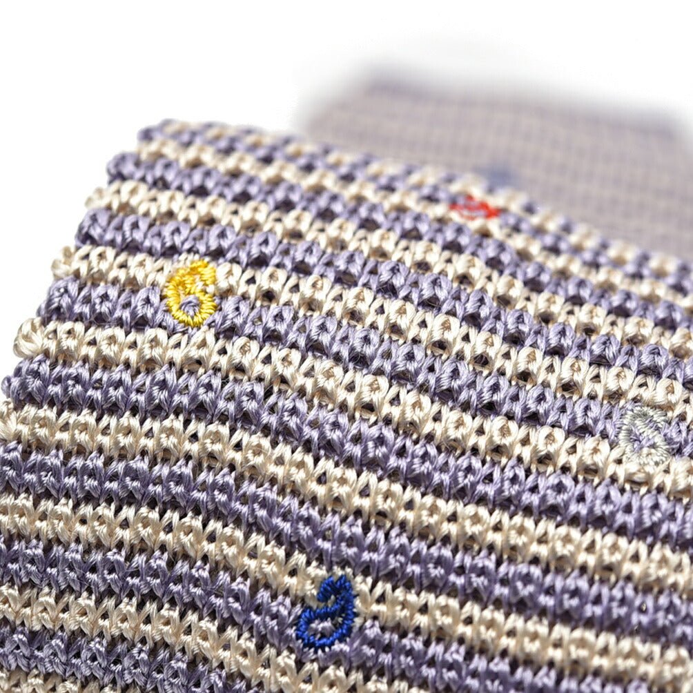 SUMMER SALE|ETRO シルク100% ボーダーネクタイ(ニットタイ)|GUARDAROBA MILANO OFFICIAL STORE