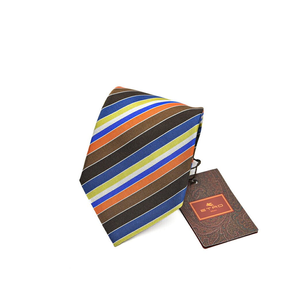 SUMMER SALE|ETRO シルクコットン レジメンタルネクタイ|GUARDAROBA MILANO OFFICIAL STORE