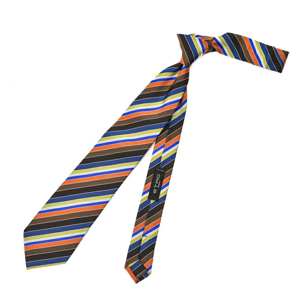 SUMMER SALE|ETRO シルクコットン レジメンタルネクタイ|GUARDAROBA MILANO OFFICIAL STORE