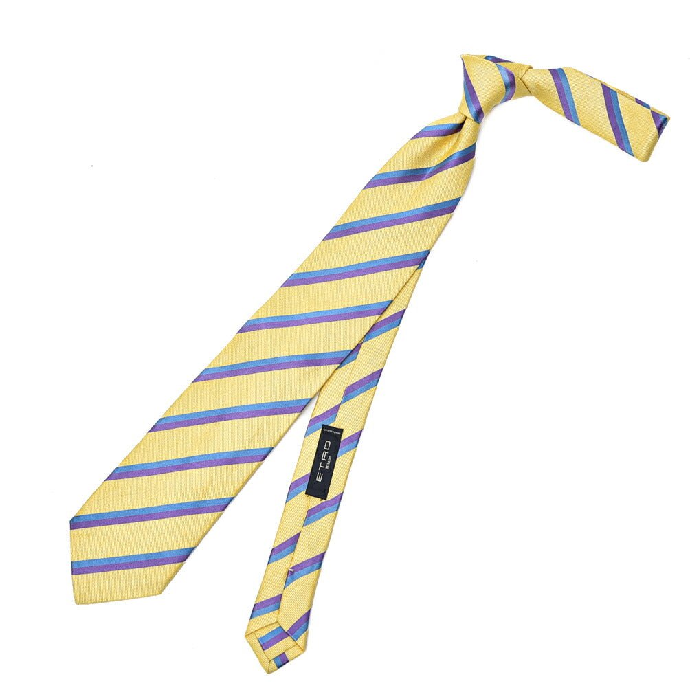 SALE|ETRO シルクリネン レジメンタルネクタイ|406584|GUARDAROBA MILANO OFFICIAL STORE