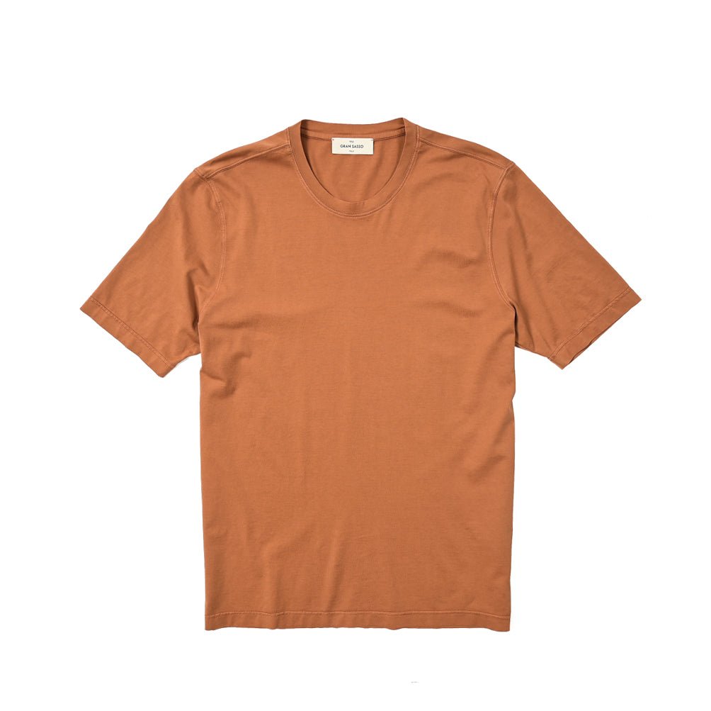 SUMMER SALE|GRAN SASSO VINTAGE オーガニックコットン100% クルーネック半袖Tシャツ|406139 - A - 46|GUARDAROBA MILANO OFFICIAL STORE