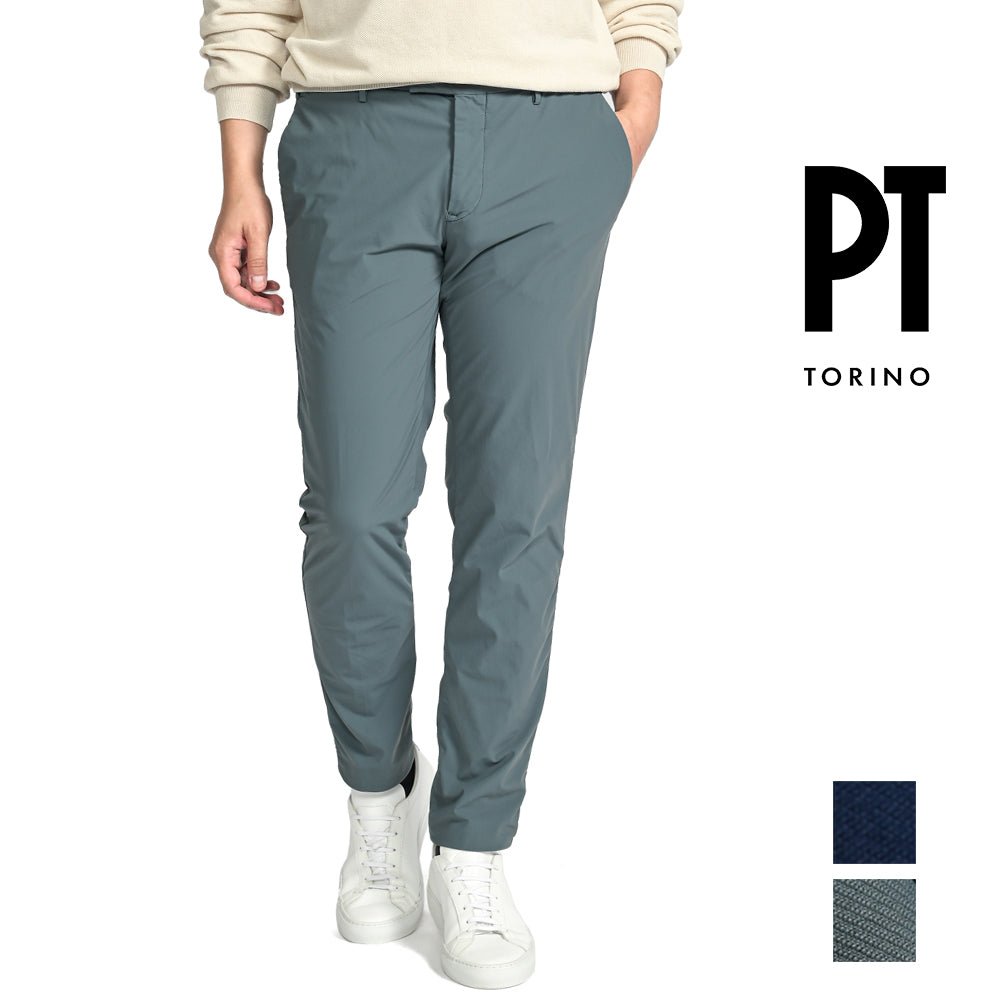 SALE|PT TORINO ACTIVE SKINNY FIT 高機能ストレッチナイロン ノータックスラックス / PT01 KULT|407776 - A - 52|GUARDAROBA MILANO OFFICIAL STORE