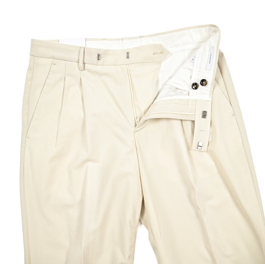 SUMMER SALE|PT TORINO Edge "DICIANNOVE" ストレッチウール ツータックストレートスラックス|423279|GUARDAROBA MILANO OFFICIAL STORE