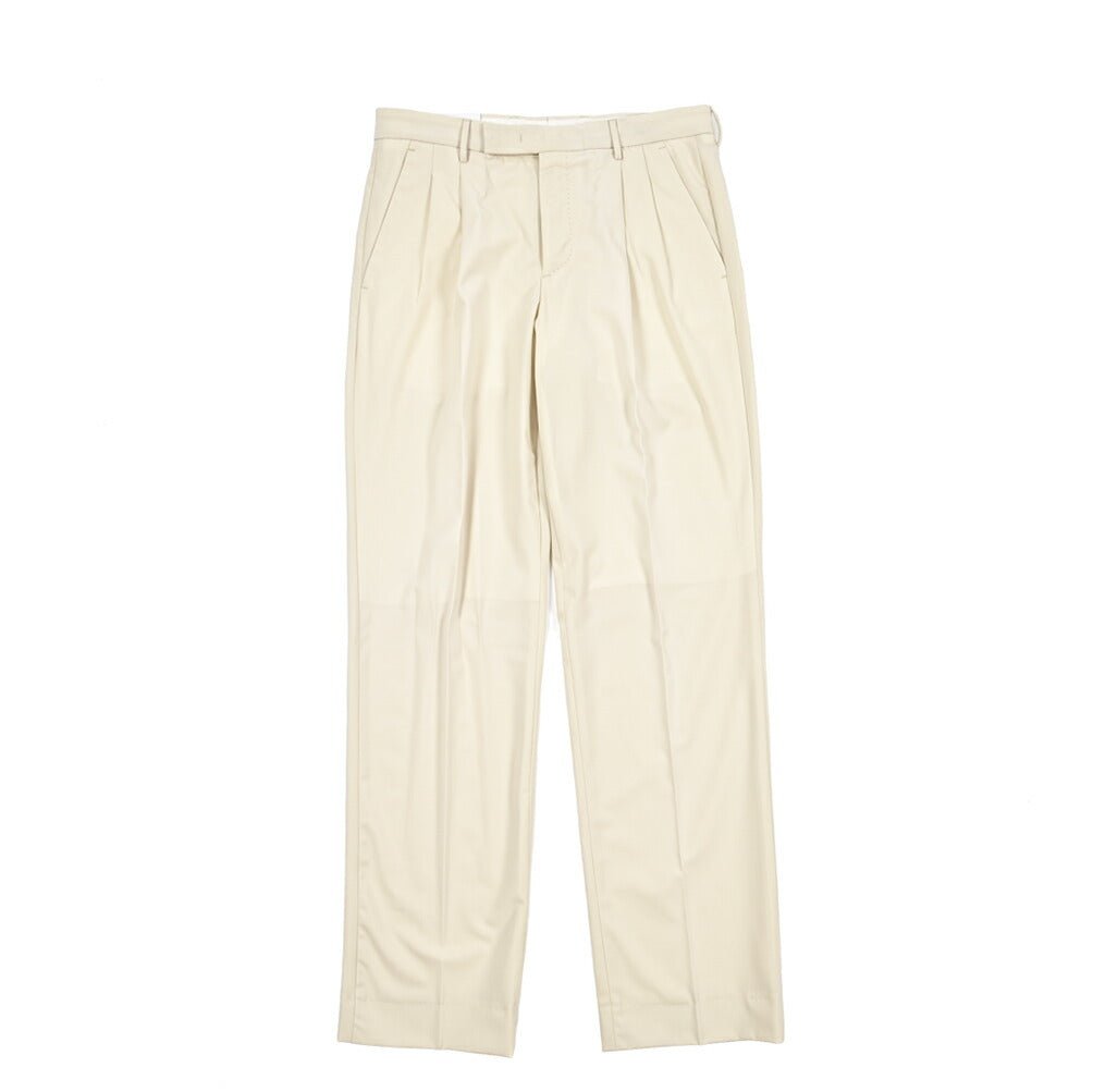 SUMMER SALE|PT TORINO Edge "DICIANNOVE" ストレッチウール ツータックストレートスラックス|423279|GUARDAROBA MILANO OFFICIAL STORE