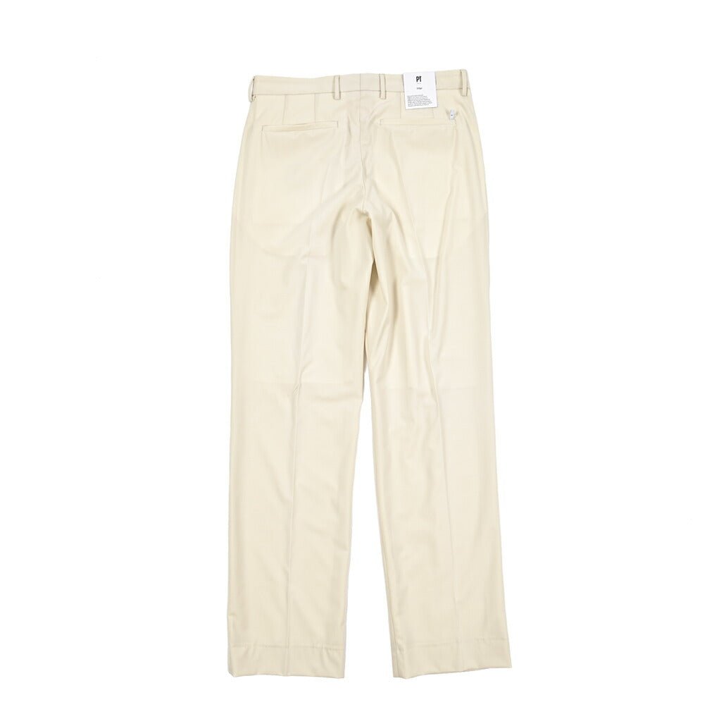 SUMMER SALE|PT TORINO Edge "DICIANNOVE" ストレッチウール ツータックストレートスラックス|423279|GUARDAROBA MILANO OFFICIAL STORE
