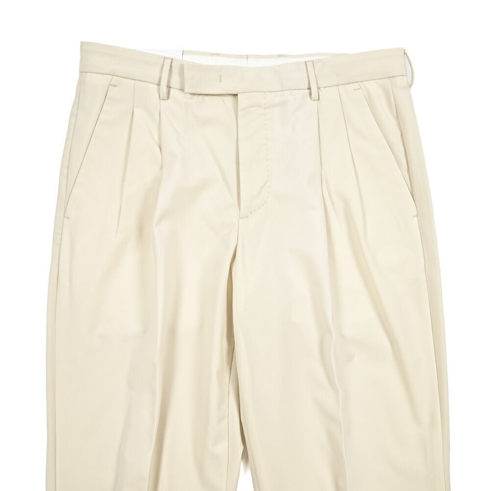 SUMMER SALE|PT TORINO Edge "DICIANNOVE" ストレッチウール ツータックストレートスラックス|423279|GUARDAROBA MILANO OFFICIAL STORE