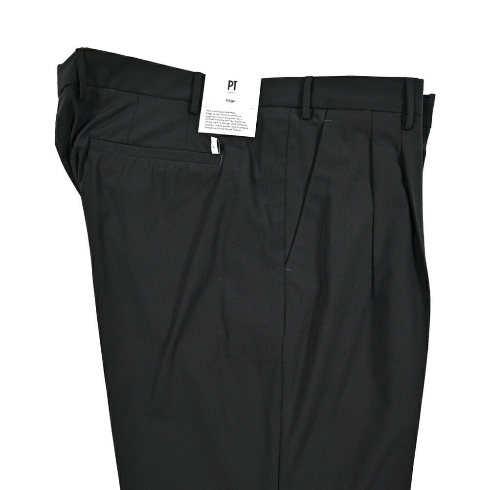SUMMER SALE|PT TORINO Edge "DICIANNOVE" ストレッチウール ツータックストレートスラックス|423965 - 50|GUARDAROBA MILANO OFFICIAL STORE