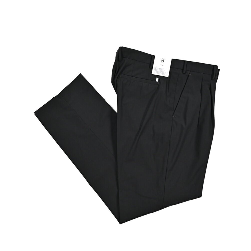 SUMMER SALE|PT TORINO Edge "DICIANNOVE" ストレッチウール ツータックストレートスラックス|423965 - 50|GUARDAROBA MILANO OFFICIAL STORE