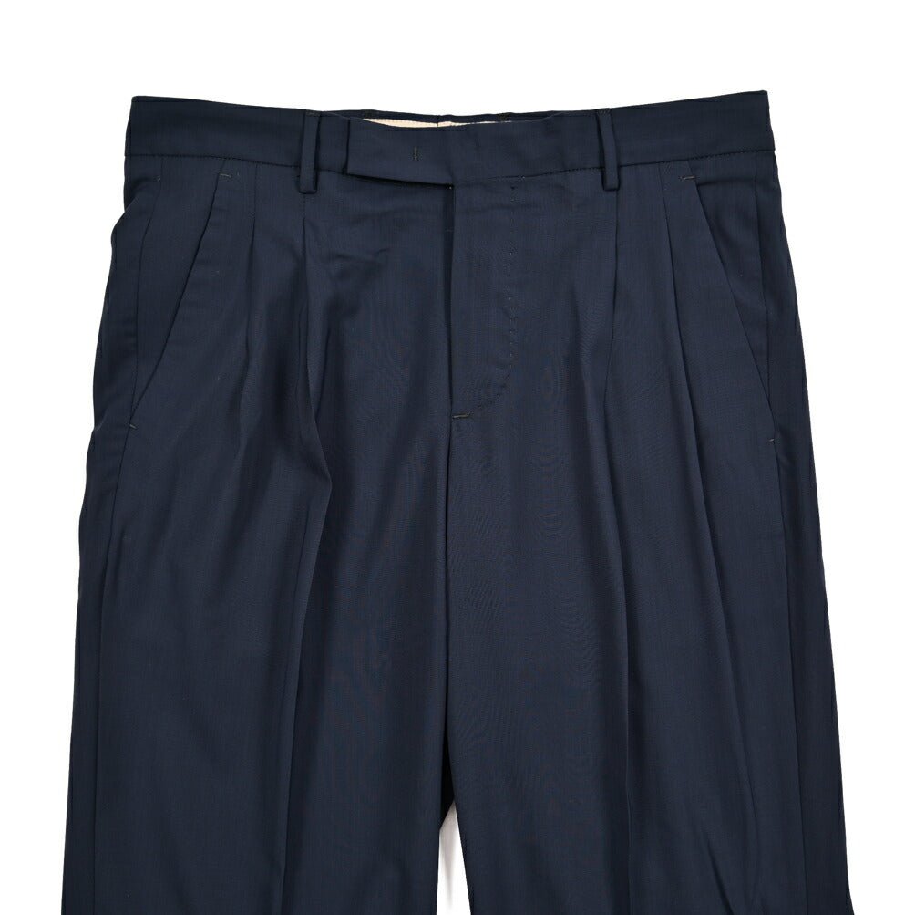 SUMMER SALE|PT TORINO Edge "DICIANNOVE" SUPER 130's ヴァージンウール100% ツータックストレートスラックス|423976 - 44|GUARDAROBA MILANO OFFICIAL STORE