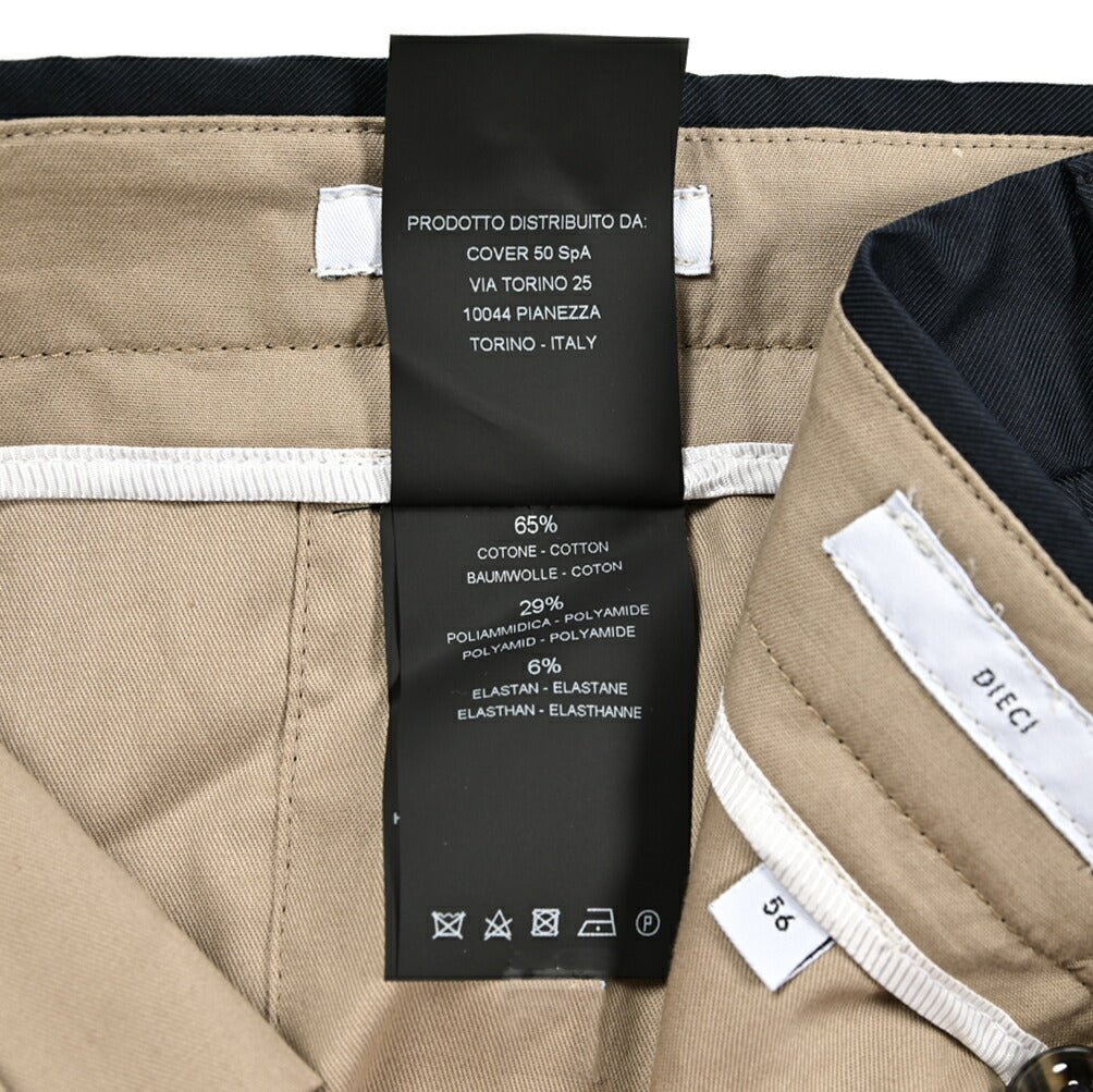 SUMMER SALE|PT TORINO Edge "DIECI" ストレッチコットン スリムテーパードパンツ|423973|GUARDAROBA MILANO OFFICIAL STORE