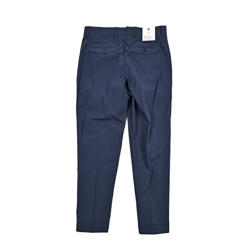 SUMMER SALE|PT TORINO Edge "REBEL FIT" ストレッチコットン ワンタックリラックステーパードパンツ|423955|GUARDAROBA MILANO OFFICIAL STORE