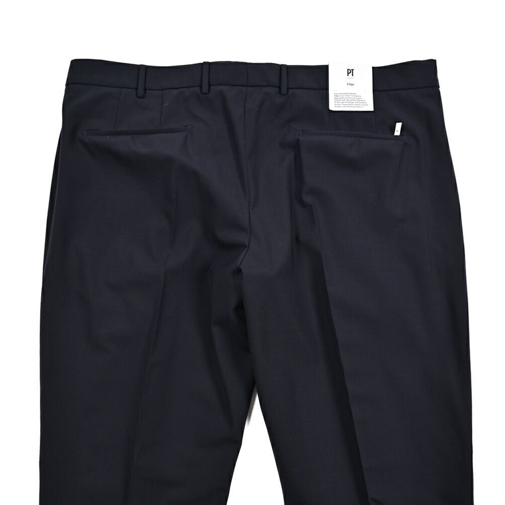 SUMMER SALE|PT TORINO Edge "UNDICI" ストレッチウール ワンタックリラックステーパードパンツ|423974|GUARDAROBA MILANO OFFICIAL STORE