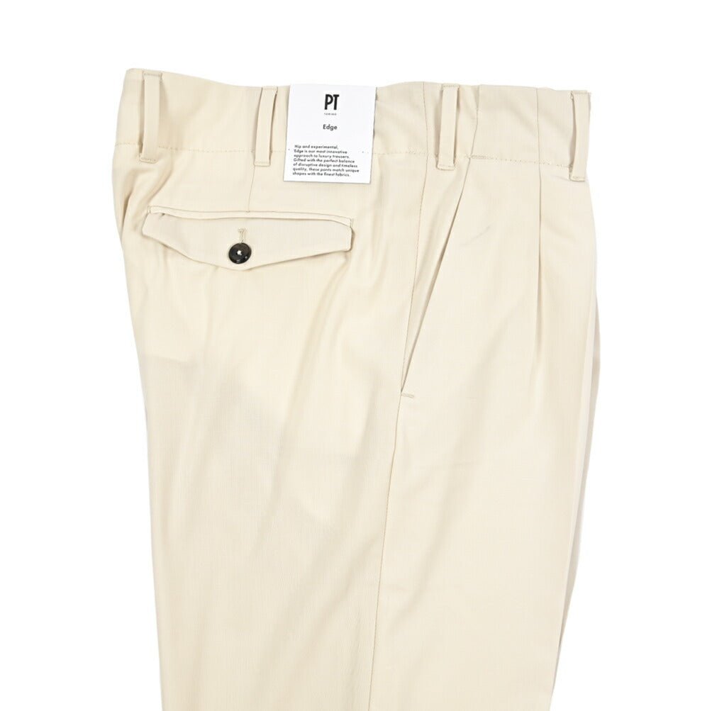 SUMMER SALE|PT TORINO Edge "VENTI" ストレッチウール ツータックワイドスラックス|423280 - 48|GUARDAROBA MILANO OFFICIAL STORE