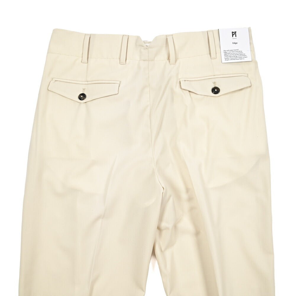 SUMMER SALE|PT TORINO Edge "VENTI" ストレッチウール ツータックワイドスラックス|423280 - 48|GUARDAROBA MILANO OFFICIAL STORE