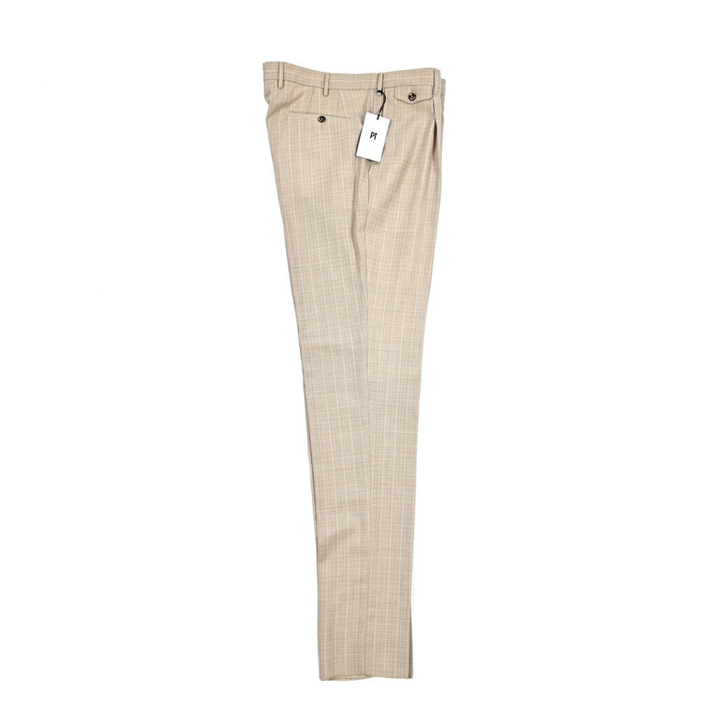 SUMMER SALE|PT TORINO "GENTLEMAN FIT" SUPER 100's ヴァージンウール100% ワンタックスラックス|423964|GUARDAROBA MILANO OFFICIAL STORE