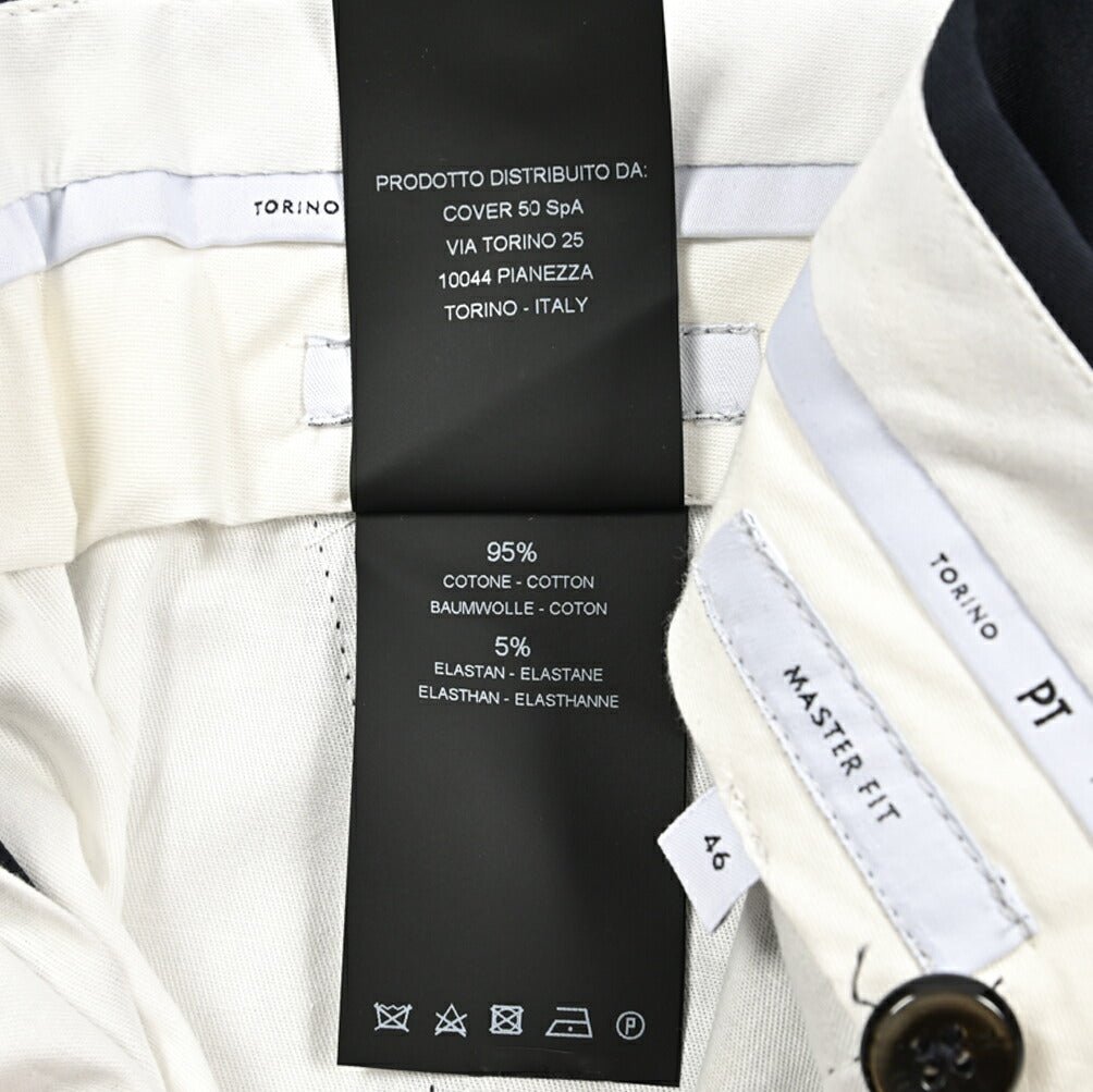 SUMMER SALE|PT TORINO "MASTER FIT" ストレッチコットン ワンタックテーパードパンツ|423952|GUARDAROBA MILANO OFFICIAL STORE