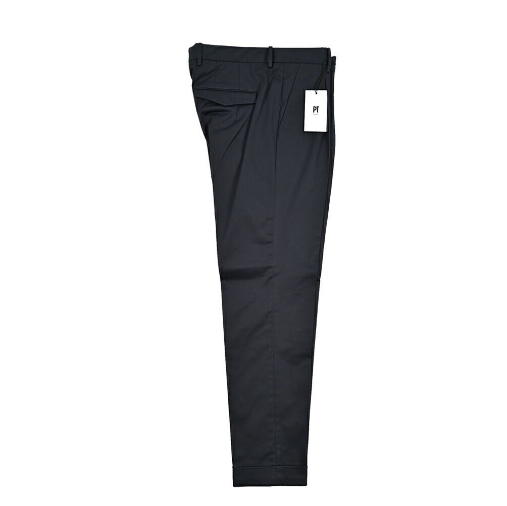 SUMMER SALE|PT TORINO "MASTER FIT" ストレッチコットン ワンタックテーパードパンツ|423952|GUARDAROBA MILANO OFFICIAL STORE
