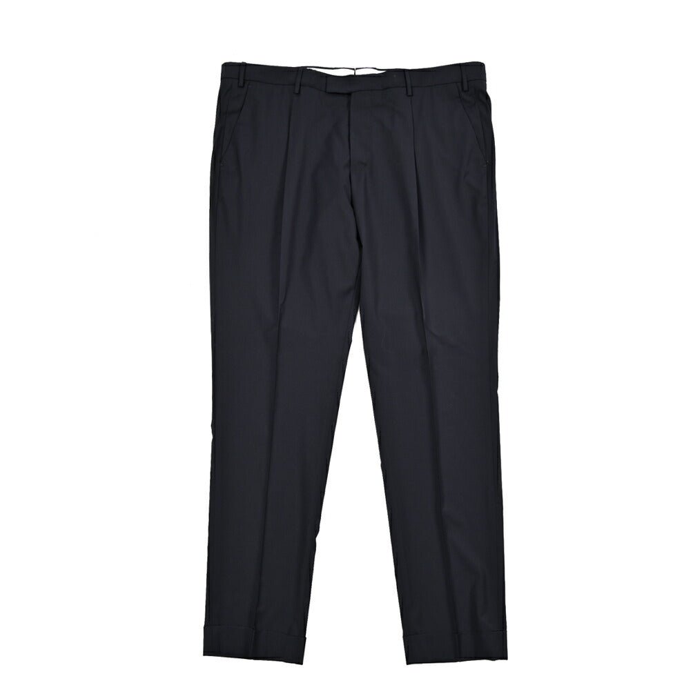 SUMMER SALE|PT TORINO "MASTER FIT" ストレッチウール ワンタックテーパードスラックス|423971|GUARDAROBA MILANO OFFICIAL STORE