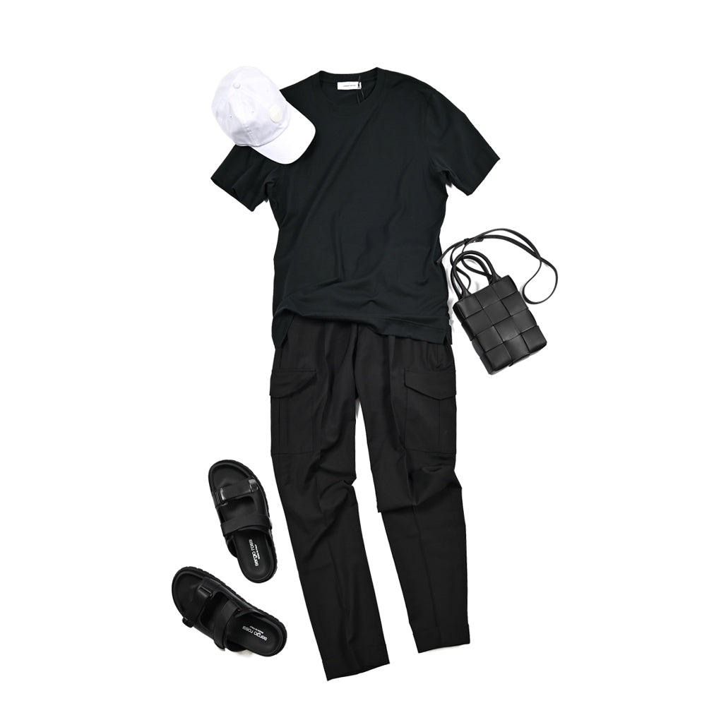 SUMMER SALE|PT TORINO Travel "MASTER FIT" 高機能ストレッチウール イージーカーゴパンツ (TECHNO WASHABLE WOOL)|423842 - 46|GUARDAROBA MILANO OFFICIAL STORE