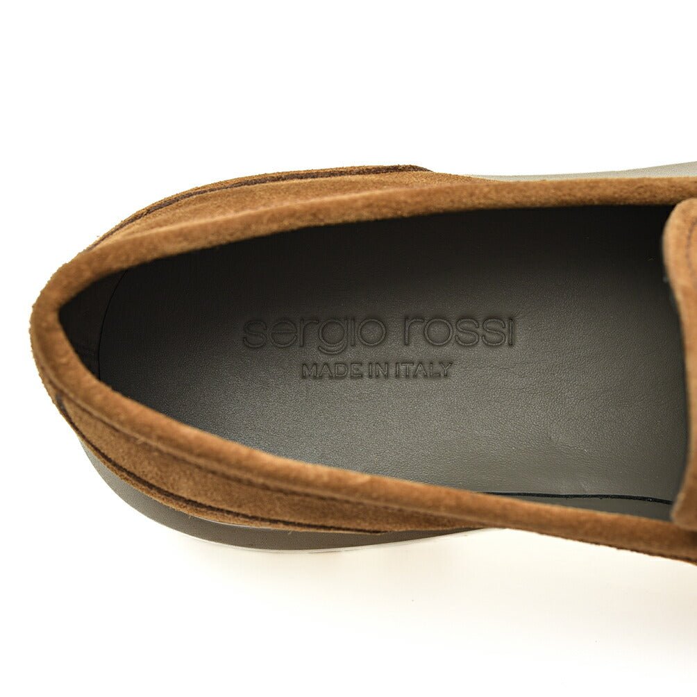 SALE|Sergio Rossi SERGIO URBAN 厚底スエードバックルローファー|408503 - 8|GUARDAROBA MILANO OFFICIAL STORE