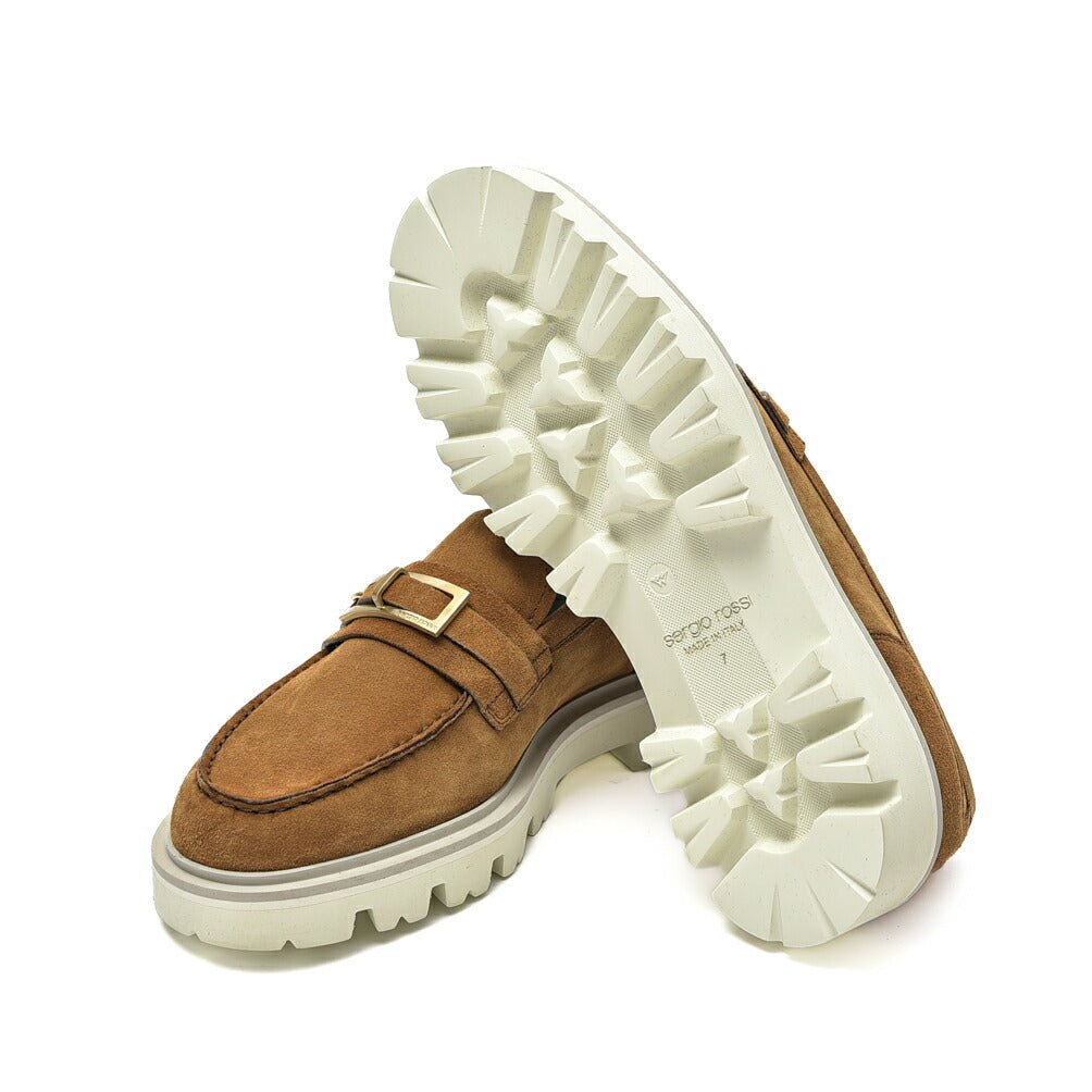 SALE|Sergio Rossi SERGIO URBAN 厚底スエードバックルローファー|408503 - 8|GUARDAROBA MILANO OFFICIAL STORE