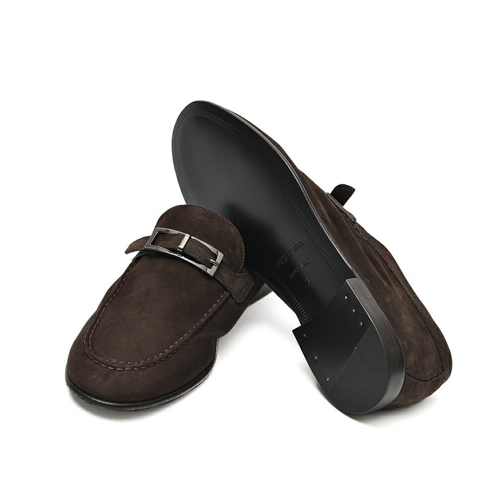 SALE|Sergio Rossi sr NORA スエードバックルローファー|408142 - A - 6|GUARDAROBA MILANO OFFICIAL STORE